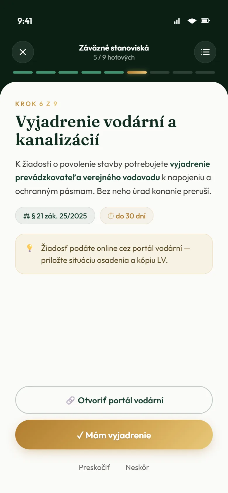 Stavebný checklist krok za krokom